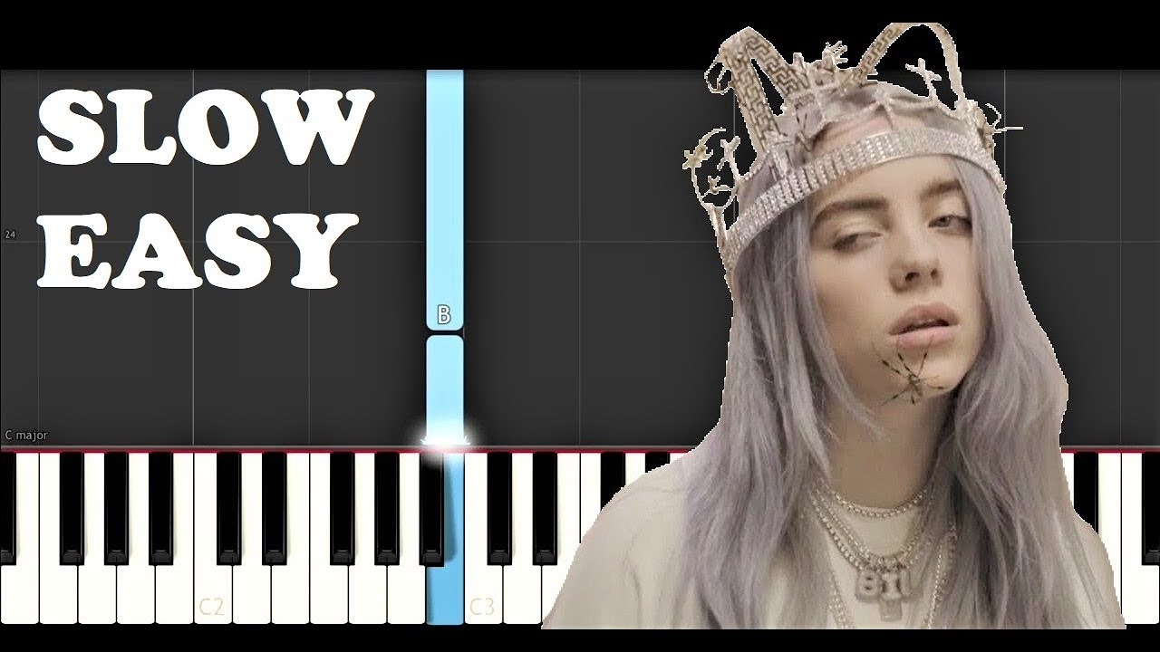 Billie Eilish - you should see me in a crown (SLOW EASY PIANO TUTORIAL)