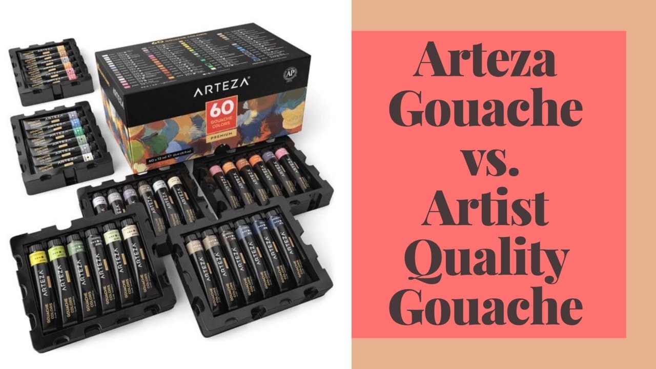 Arteza Gouache VS Professional Artists Gouache ; How Does Arteza Compare?