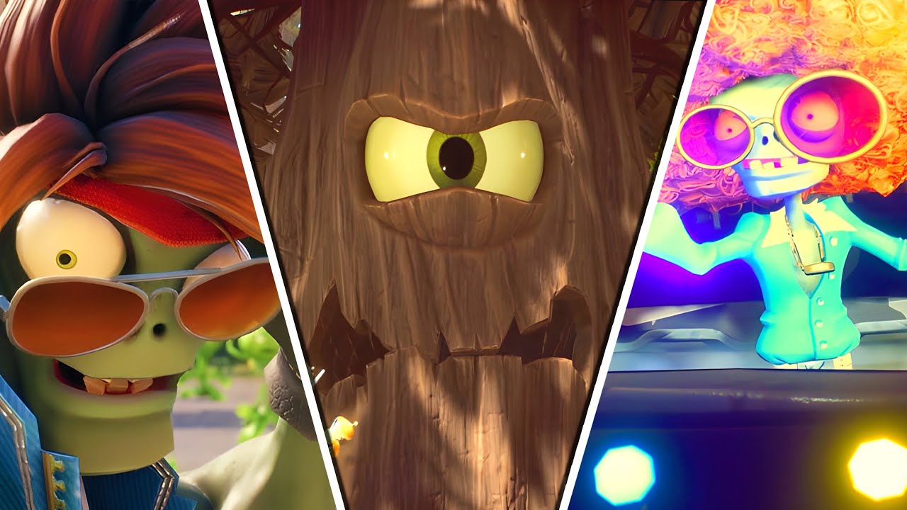 Plants VS Zombies Battle for Neighborville All Main Bosses (XB1, PS4)