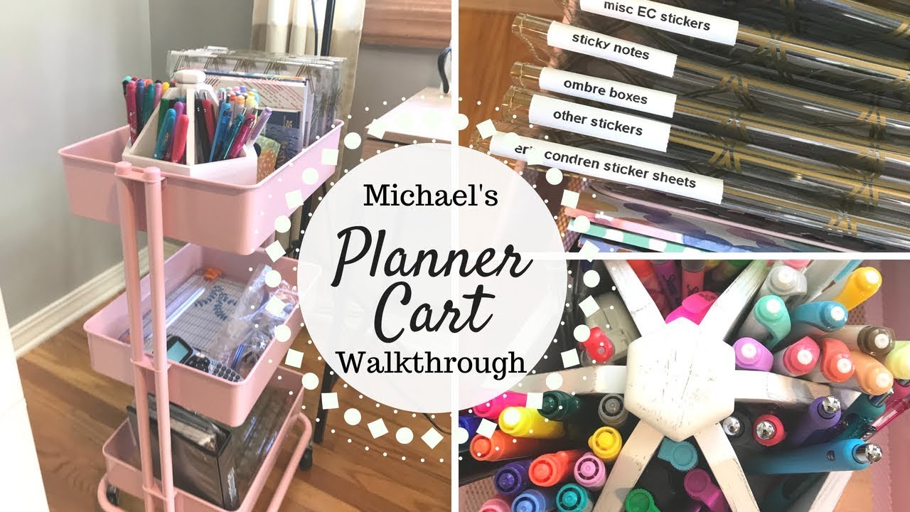 Michael's $30 Planner Cart | Organization & Walkthrough |