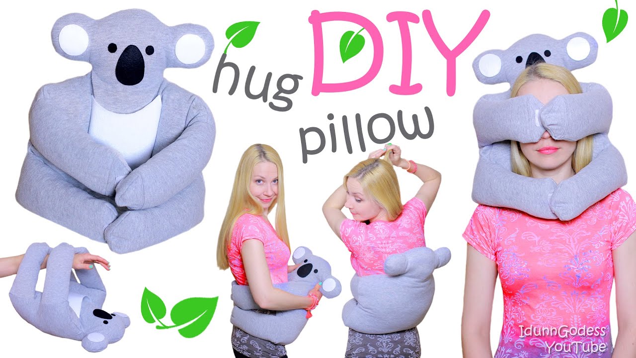 How To Make A Koala Hug Pillow Out Of An Old Sweatshirt - DIY Cute Koala Warming Pillow