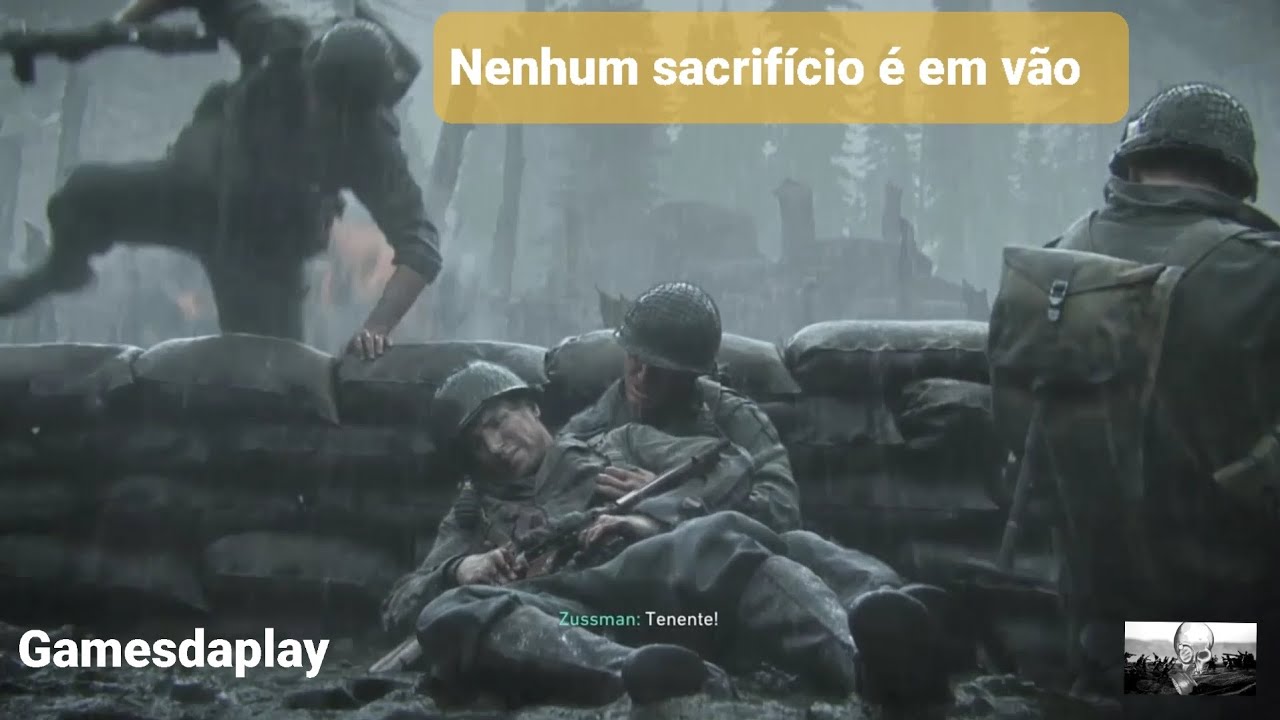 Call Of Duty WWII. A melhor cena, baita jogo 🎮👍