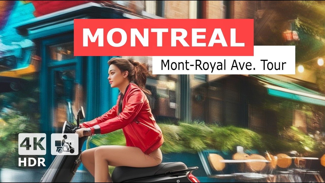 Epic E-Bike Ride through Montreal's Mont-Royal Avenue! 2024