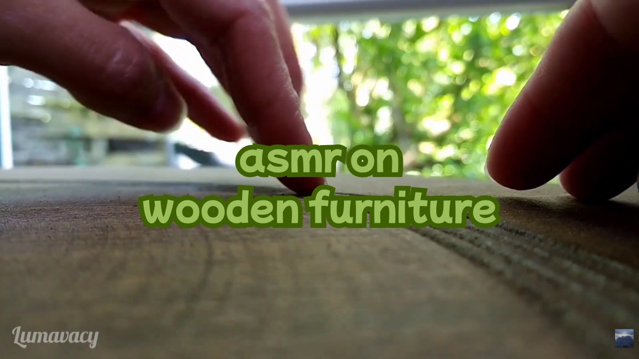 ASMR on wooden furniture 🪵