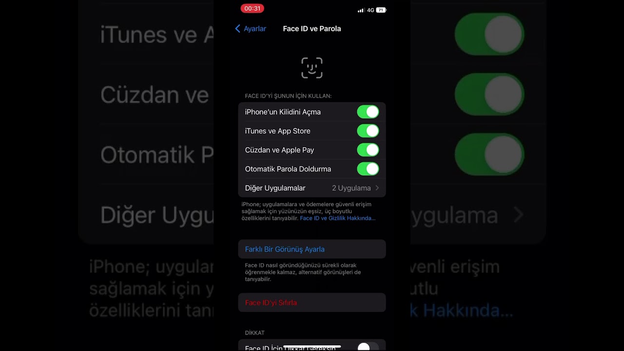 Ekran kilitliyken denetim merkezini kapatma #iphone