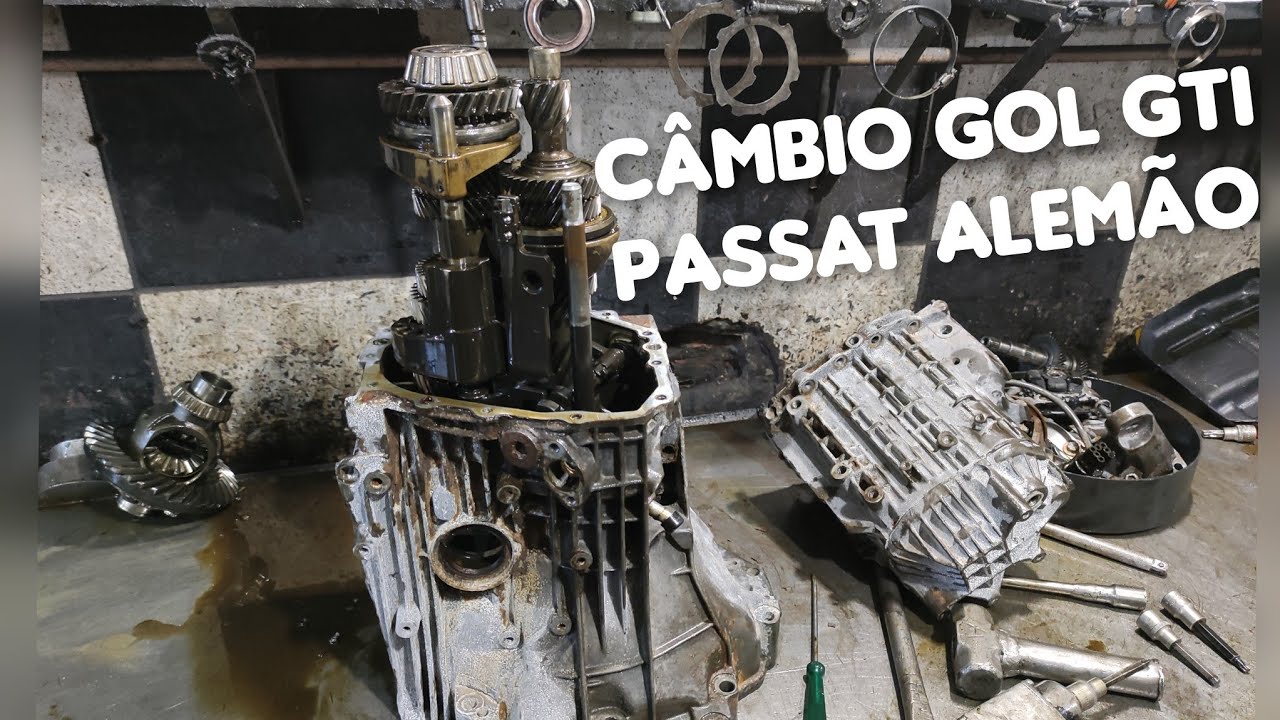 CARACTERISTICAS E DESMONTAGEM CAIXA CAMBIO  GOL GTI  Câmbio VW CNX CVB