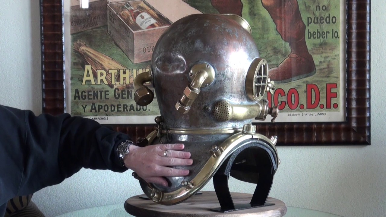 1943 US Navy Mark V Schrader's Son Diving Helmet