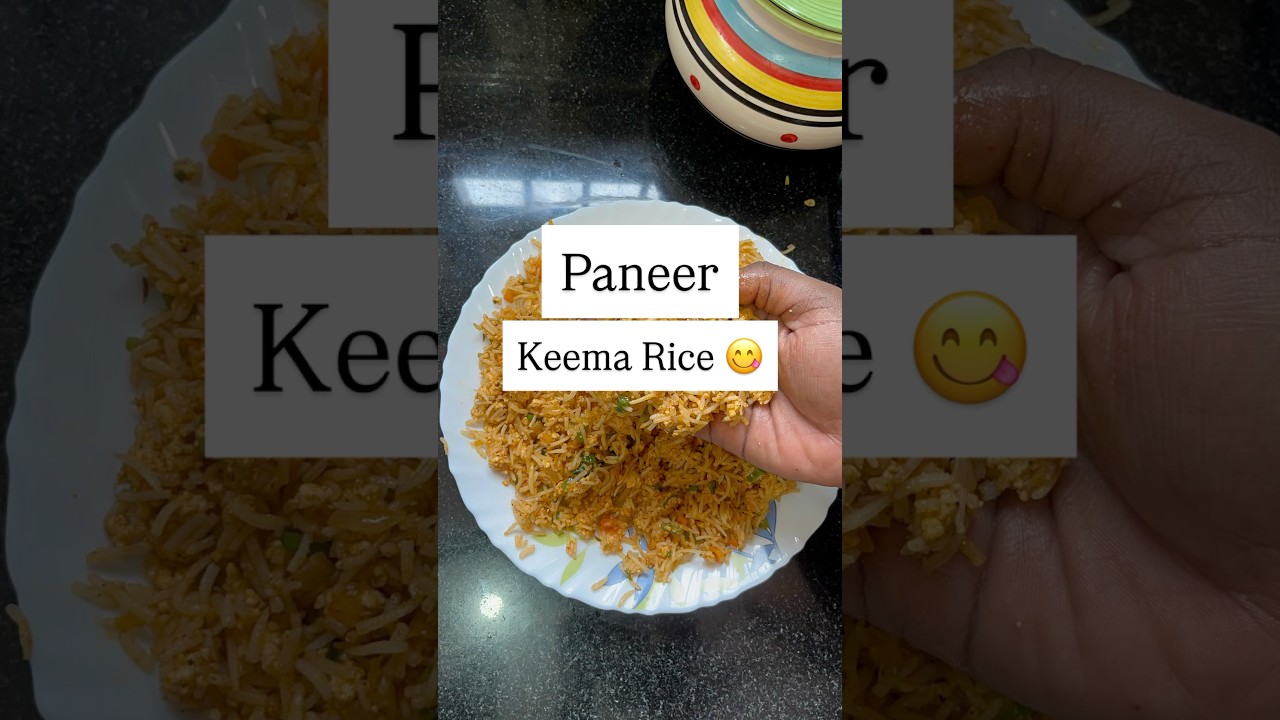 💫 Paneer Keema Rice For Lunchbox / Paneer rice #trending #youtube #trendingshorts #shorts #reels