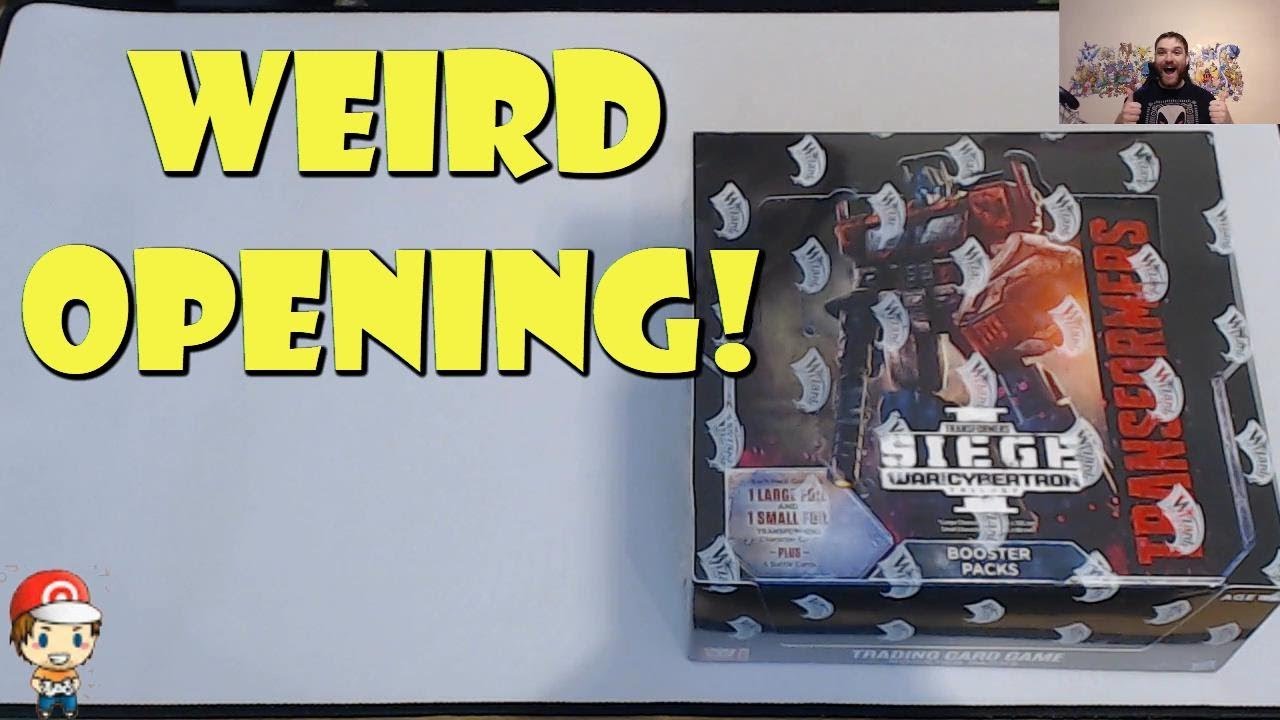 Weird War for Cybertron Siege Booster Box Opening! Transformers TCG Wave 3!