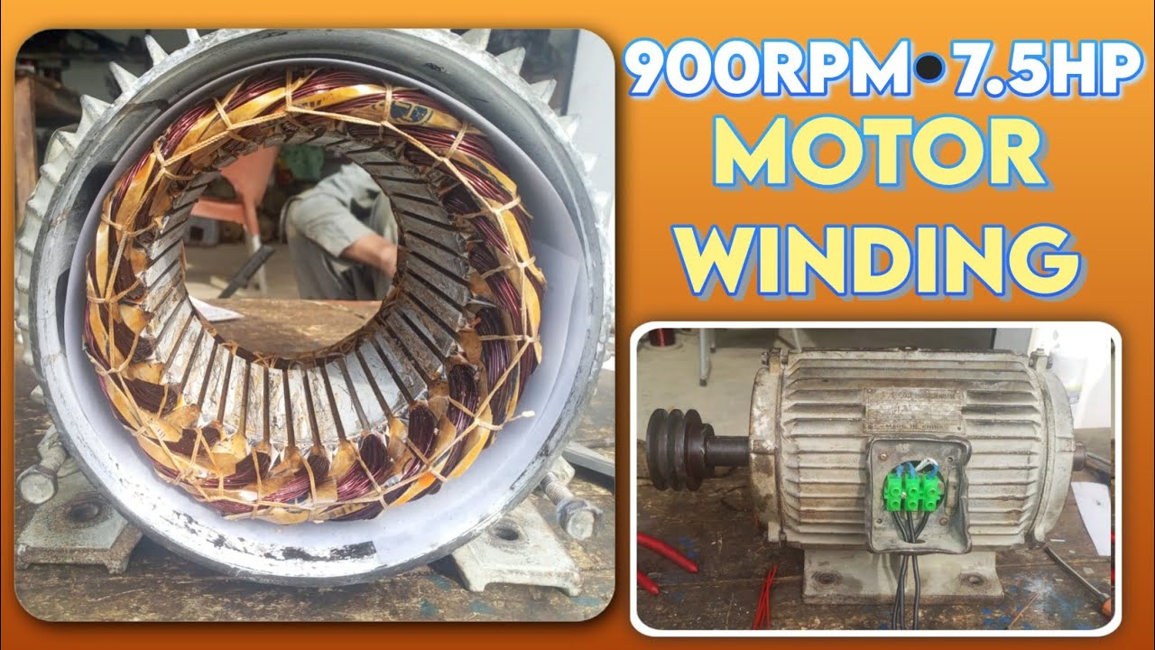 #5 HP # MOUTAR # Rewinding # 900 # RPM#