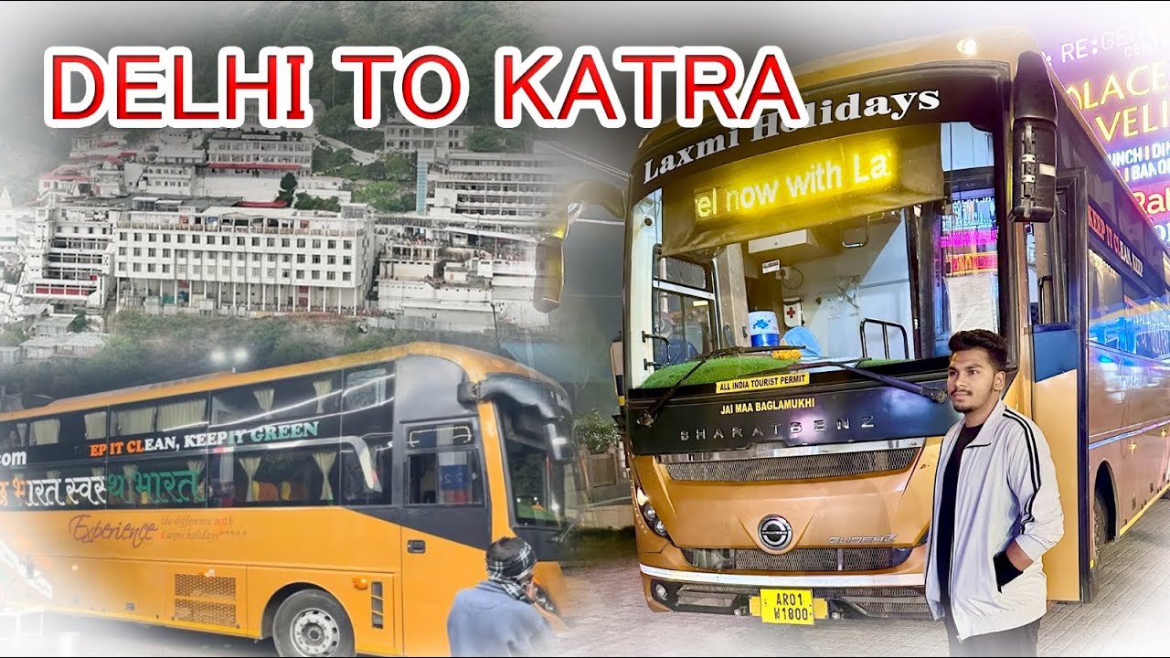 Delhi to katra by bus#katra#vaishnodevi#jammu#busjourney#viral#journey#bus#volvo#katra#yatra#travel 