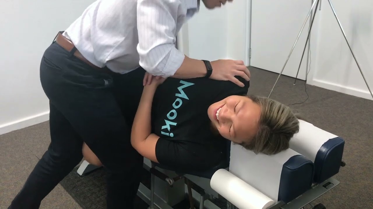 HER REACTIONS ARE PRICELESS - CHIROPRACTIC ADJUSTMENT