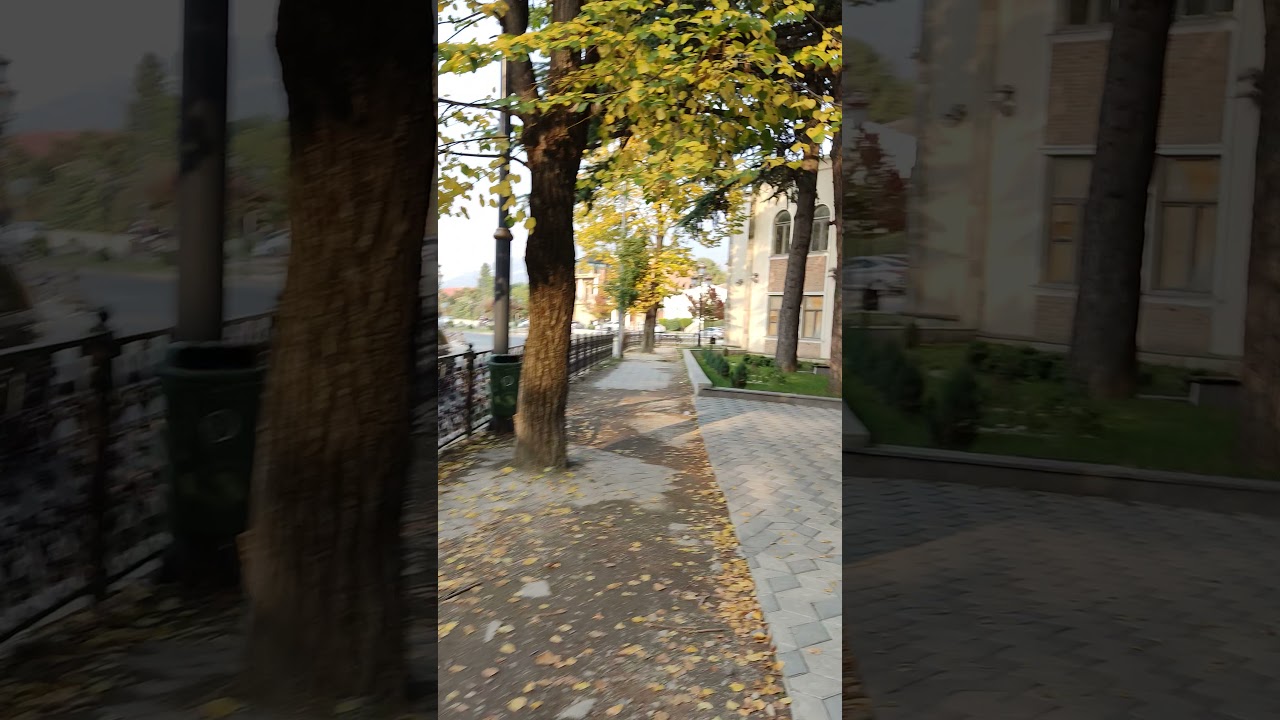 Walking in the ancient city through the streets of Mtskheta in Georgia 4k