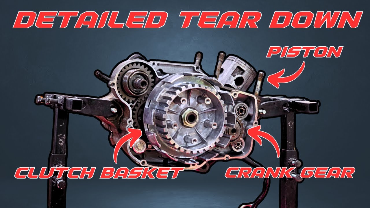Detailed 2 Stroke Dirt Bike Engine Teardown! Learn The Inner Workings Of A 2 Stroke Dirt Bike Engine