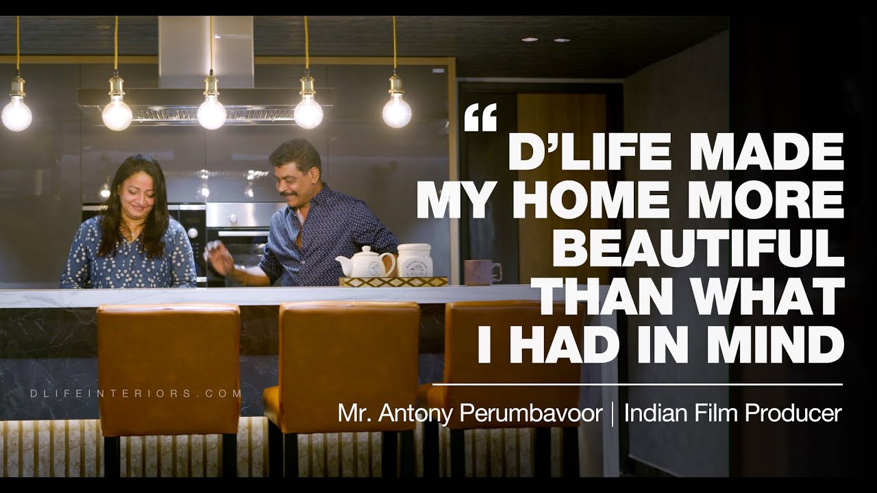 Home Interior Design of Mr. Antony Perumbavoor, Indian Film Producer Done by DLIFE Home Interiors