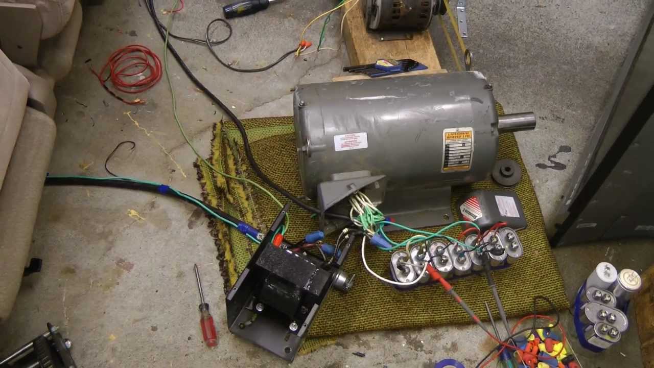 Extreme teardown - Simplex 35mm cinema projector - Part 3 Phase converter setup
