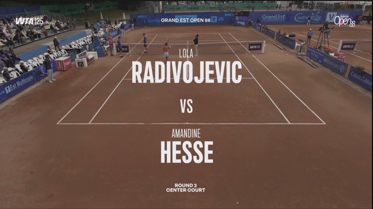 Lola Radivojevic (SRB) vs Amandine Hesse (FRA)  -  Game, Set and Match Point