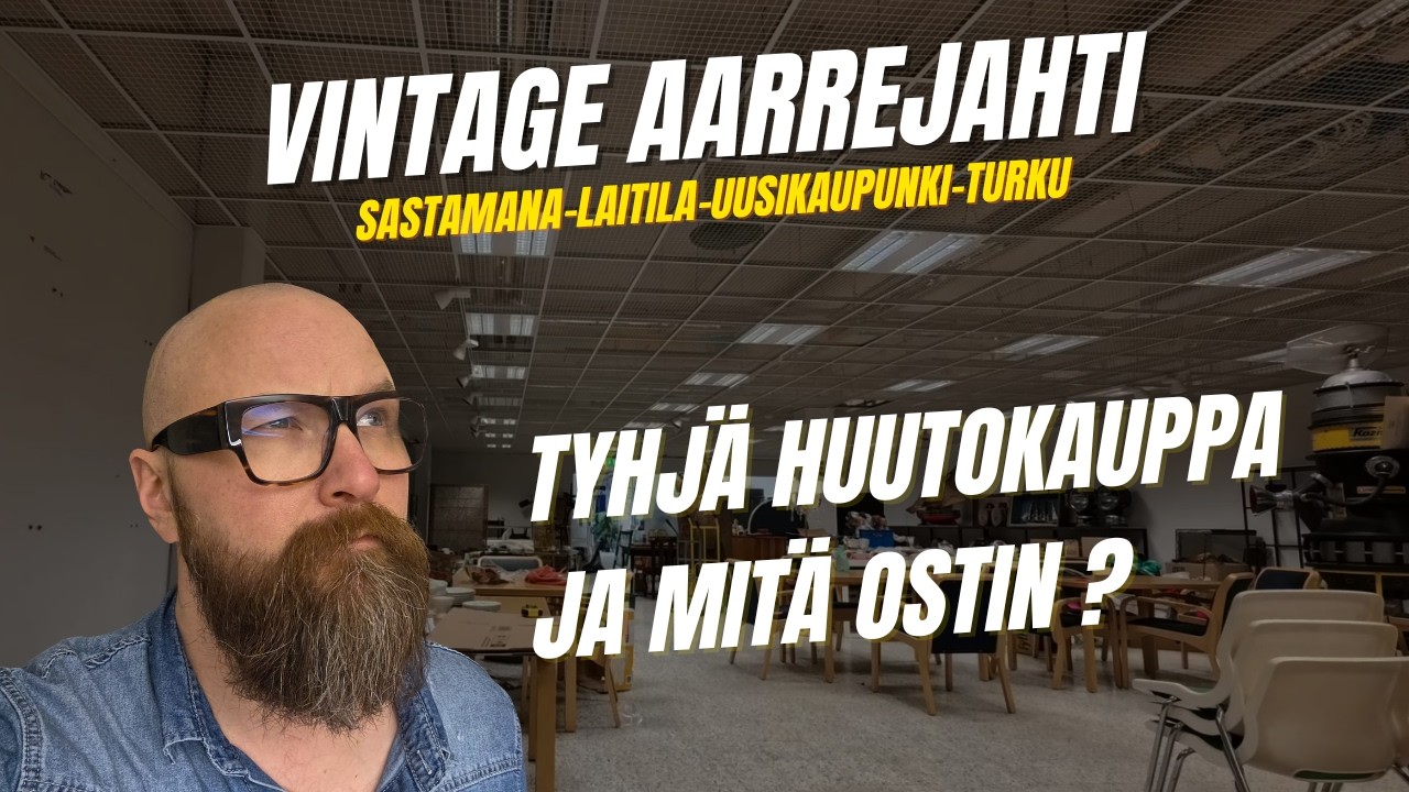 Mitä ostin vintage aarrejahdista ja minkä arvoisia ne on?