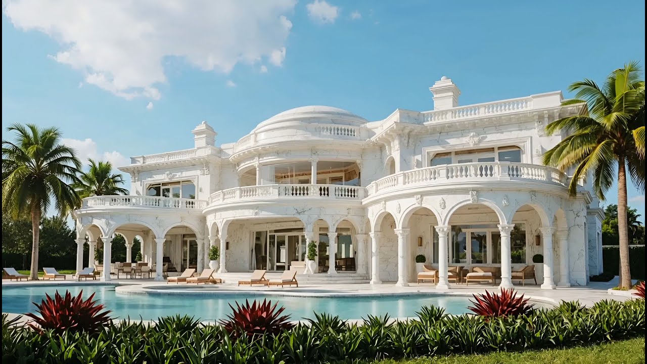 Step Inside a Luxurious Marble Palace of Pure Elegance.