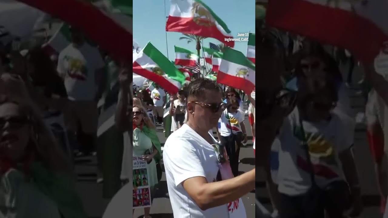 Iranians protest ahead of Iran-New Zealand World Cup match