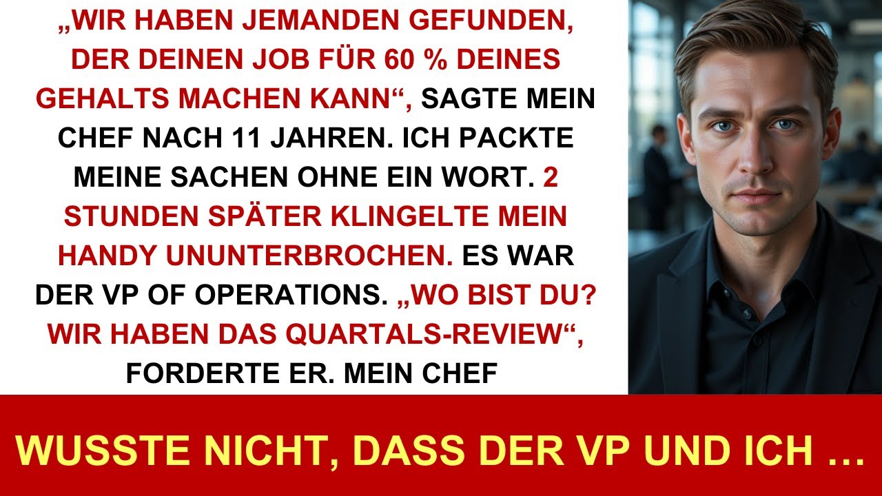 Mein Boss feuerte mich nach 11 Jahren, sagte, er fand wen Besseren – dann rief sein Boss an.