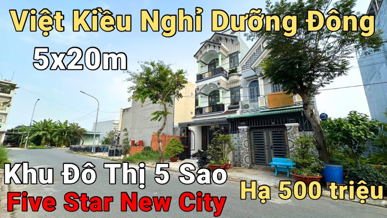 Làng Việt Kiều Nghỉ Dưỡng Mua Nhà Rẻ Ngỡ Ngàng 5x20m Sổ Hồng Riêng Khu Đô Thị 5 Sao Bình Chánh
