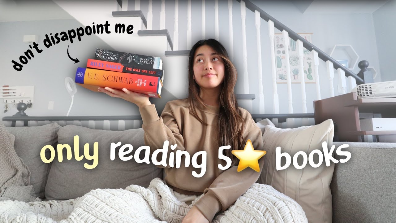 only reading 5⭐️ books for a week | *spoiler free reading vlog* 📚