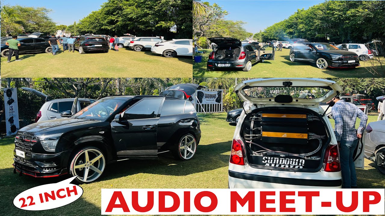 First time audio meet-up !Sundown audio hummertech events !Wall setups audio! Loudest car in India❤️