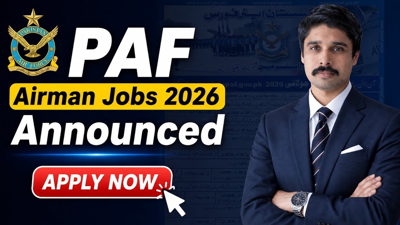 PAF Airman 2026 Matric Base Jobs Announced | Complete Eligibility Criteria