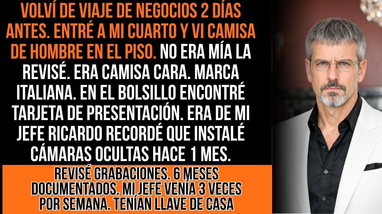 Volví De Viaje Y Encontré Ropa De Mi Jefe En Mi Cuarto. Revisé Cámaras Ocultas. Casi Me Desmayé...
