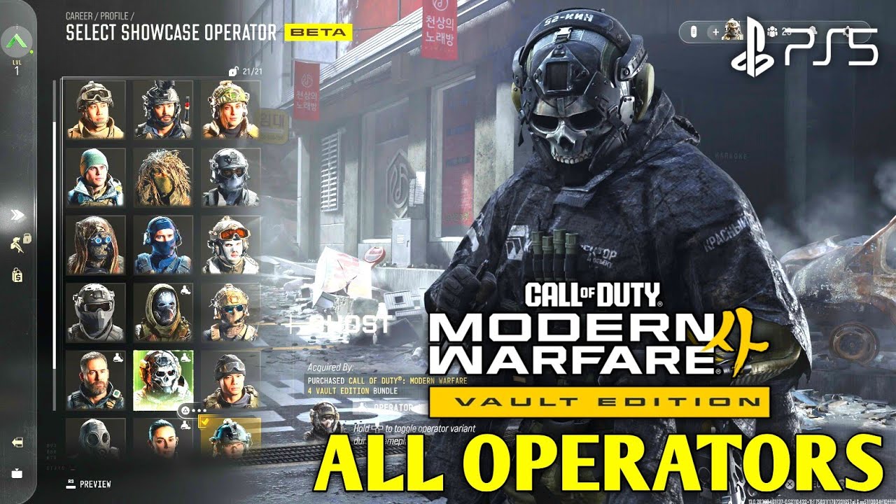 Call of Duty Modern Warfare 4 Vault Edition All Operators Showcase | Vault Edition MW4 All Operators