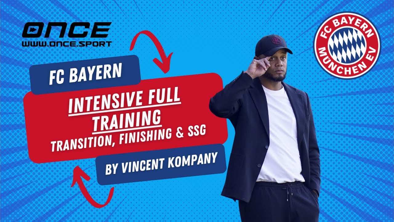 Intensive Full Training from FC Bayern Munich by Vincent Kompany | Transition, Finishing & SSG
