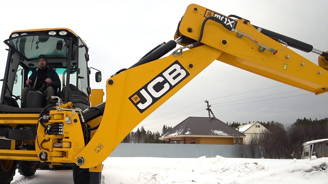 УПРАВЛЕНИЕ JCB 3CX Как передвинуть стрелу. ( JCB3. How to move the arrow.)