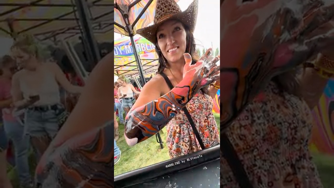 Техника мраморирования тела на фестивале Watershed Festival 45