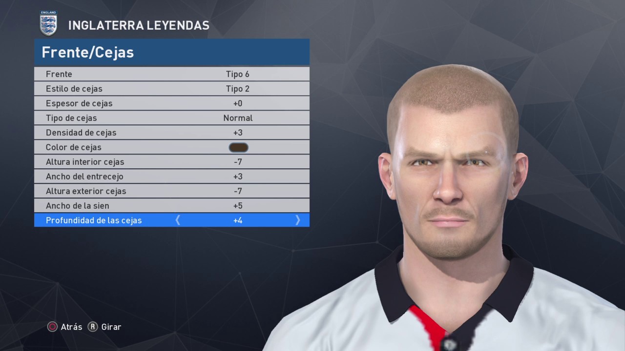 Beckham face pes 2017