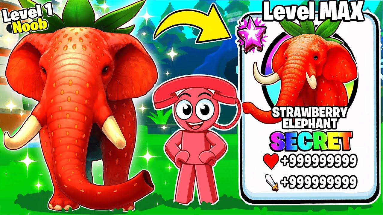 Unlocking MAX LEVEL OP  Strawberry Elephant In Brainrot Evolution