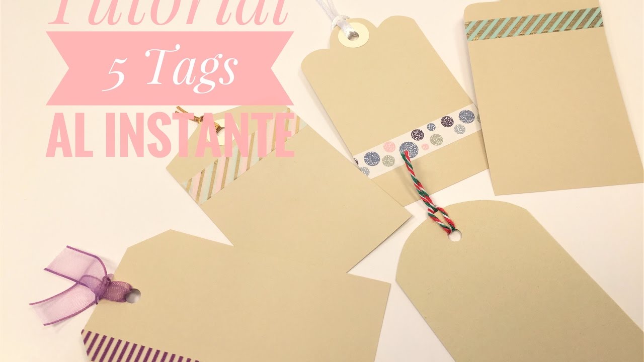 Tutorial de Scrap Básico: Cómo hacer Tags o Etiquetas