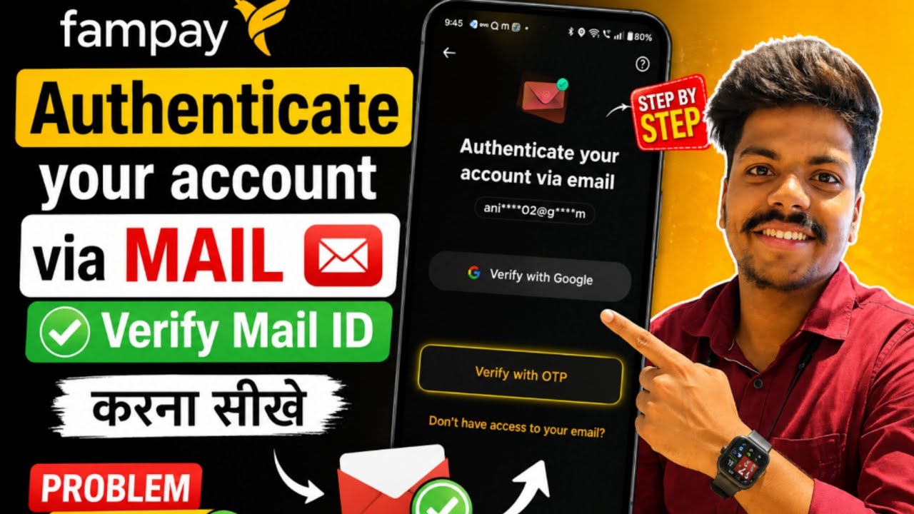 Fampay verify mail | fampay app mai gmail id change kaise kare| fampay authenticate account via mail