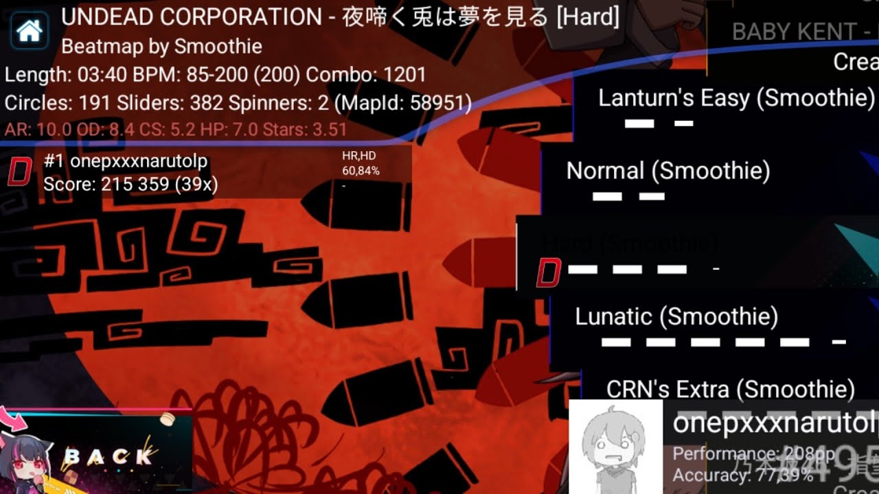 Osu Undead Corporation (Hard) (HD) (HR)