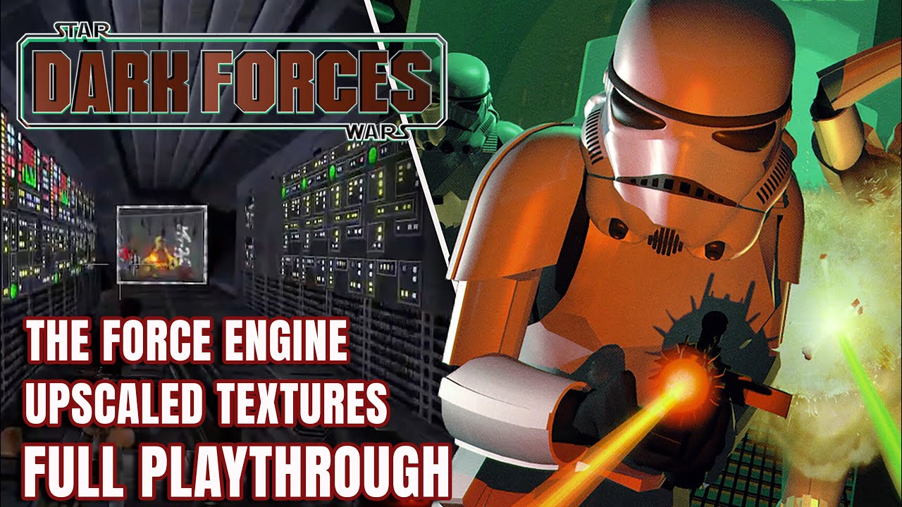 STAR WARS Dark Forces (1995) - FULL Game Playthrough 4K 60FPS | The Force Engine 2025