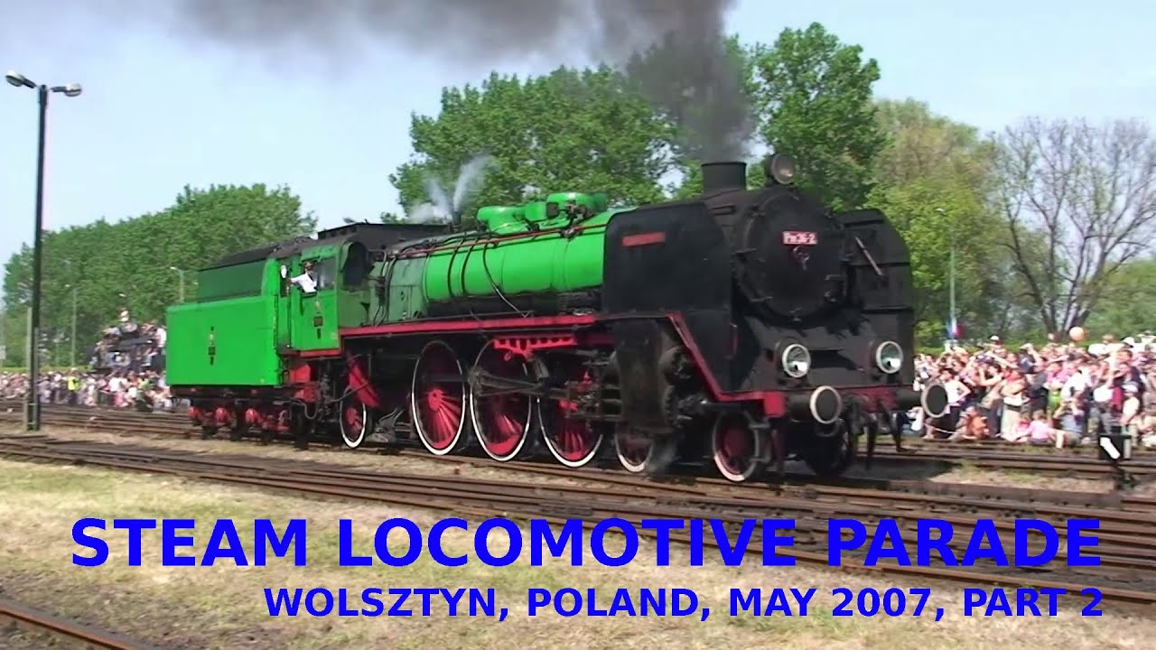 Part 2 of the 2007 Wolsztyn Steam Locomotive Parade
