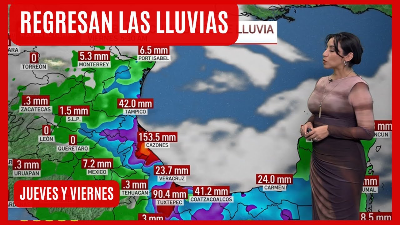 El pronóstico del tiempo en México, jueves 27 y viernes, 28 de noviembre | El clima de hoy