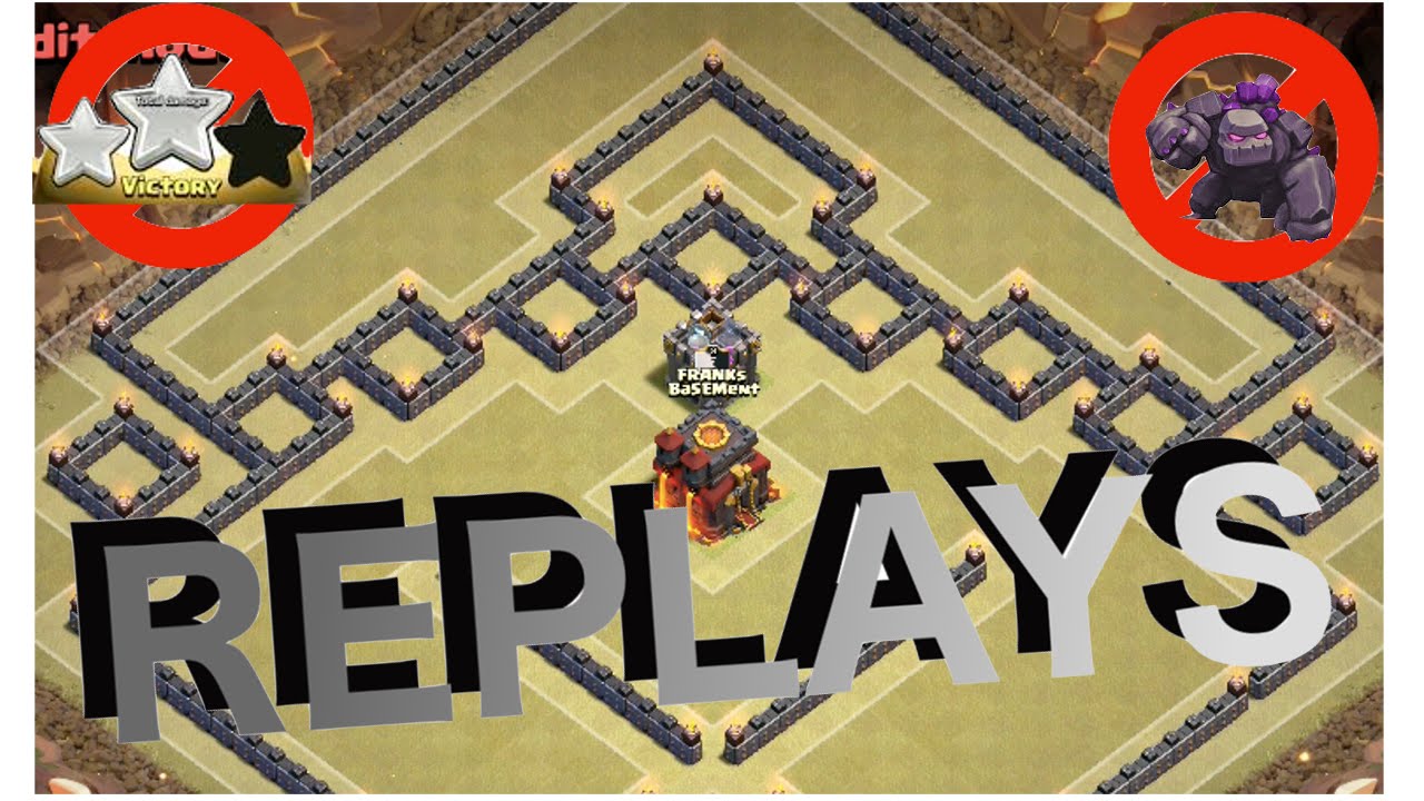 REPLAYS of Th10 War Base! - The Box Fence | Anti 2 Star! | Clash Of Clans