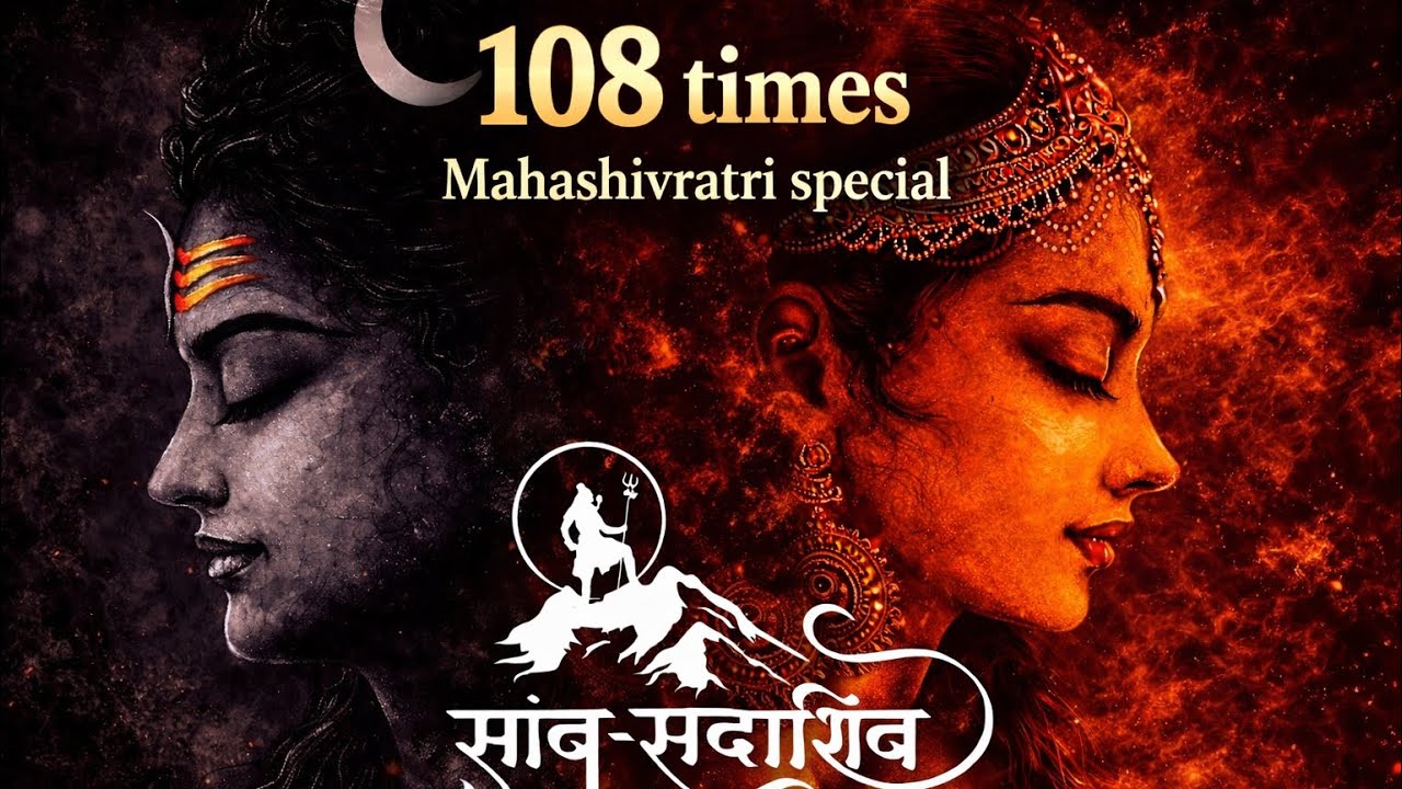 Samb Sada Shiv 108 Times | Mahashivratri Special 2026 | Powerful Shiv Mantra Chanting | शम्भो शंकर