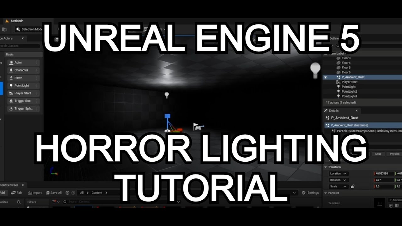 UE5 Horror Lighting Guide – Make Your Game Look Terrifying!