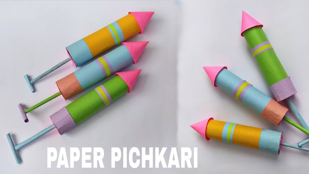 DIY Paper Holi Pichkari || Paper Pichkari For Holi || Holi Craft Ideas