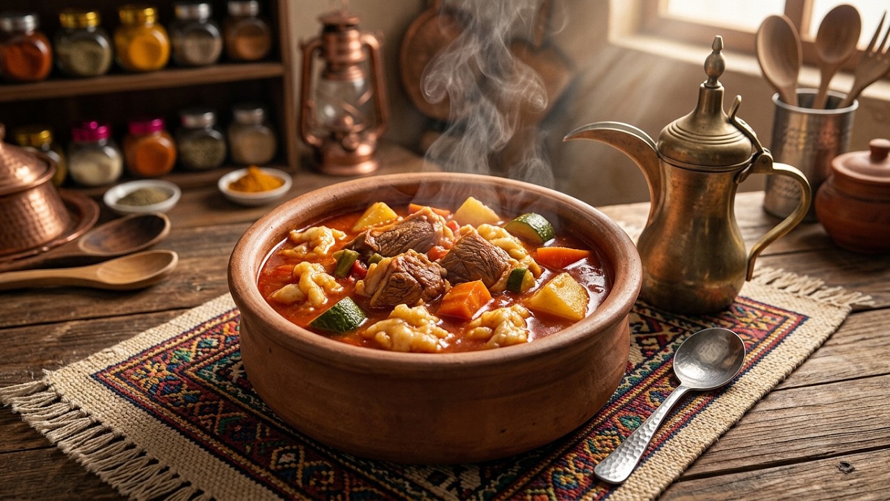 طريقة عمل مرقوق اللحم الإماراتي - مرقوق إماراتي - (How to Make Meat Margoogah  (Emirati Kitchen