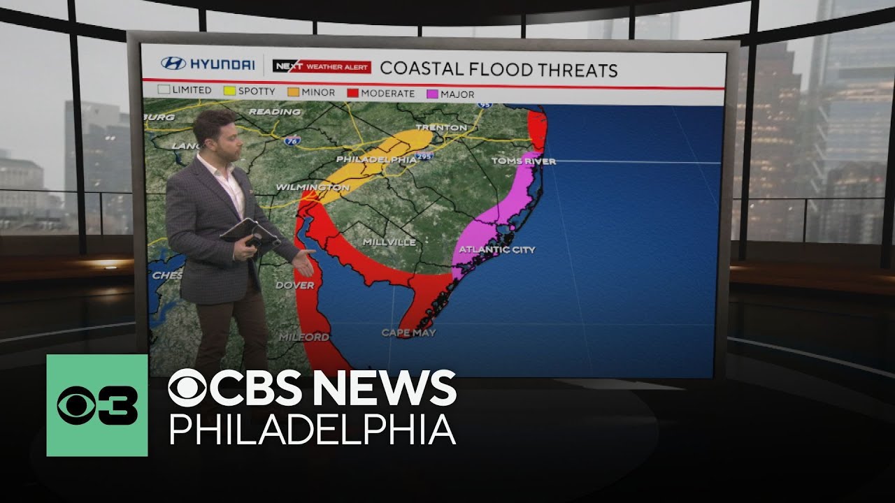 Worst of nor'easter is over but risk of coastal flooding remains at Jersey Shore, Delaware beaches