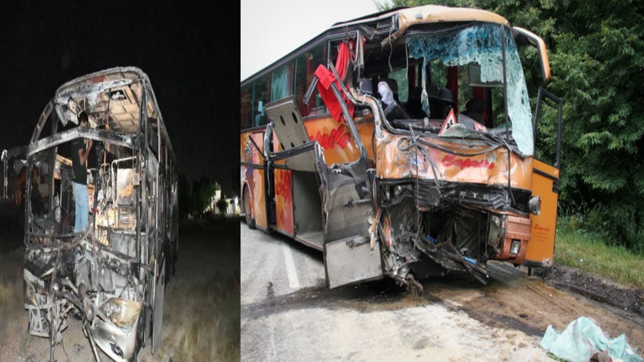 Repairing of Accident Bus | Easy way to repair bus #repair #repairing