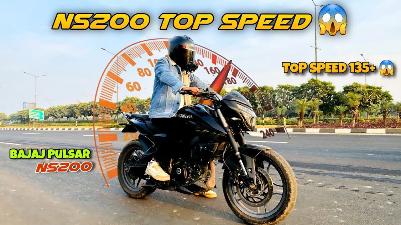 BAJAJ Pulsar NS 200 : TOP SPEED TEST 🤯 | 0 To 60 | 0 To 100 | Performance Test